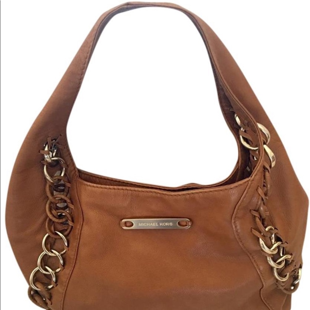 Leather Shoulder Bag with chains Ltd. Edition